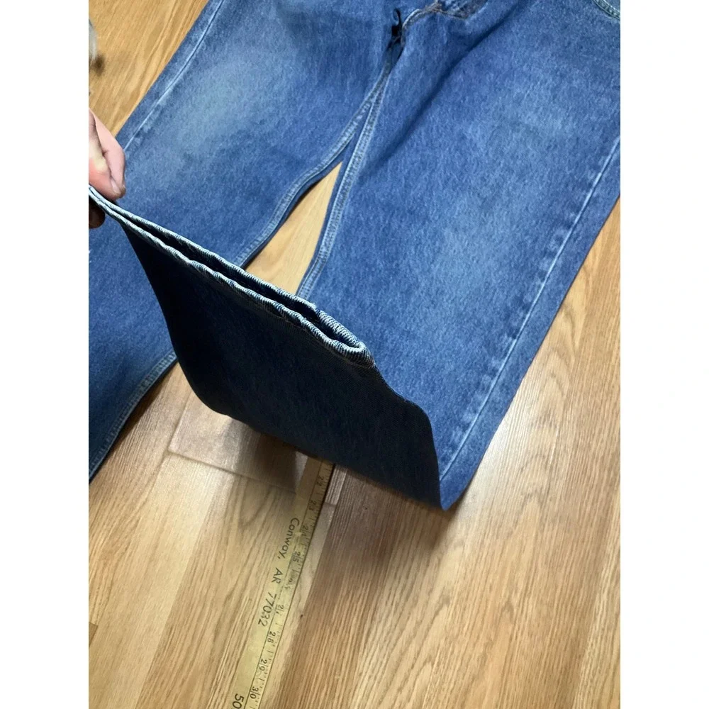 Levis 505 Regular Fit Straight Leg Jeans Mens 40x32 Blue Denim Medium Wash